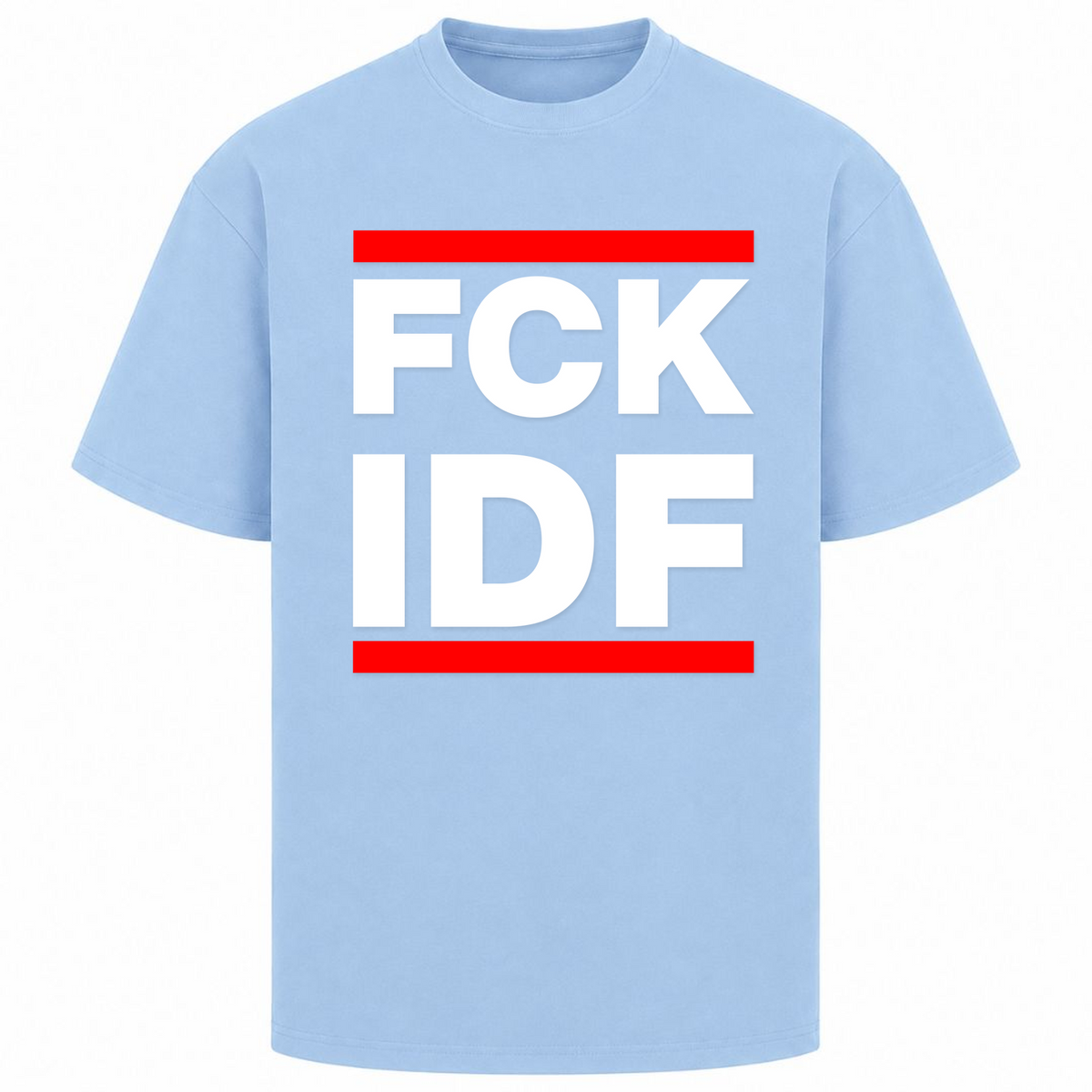 FCK Oversized Shirt - powder blue