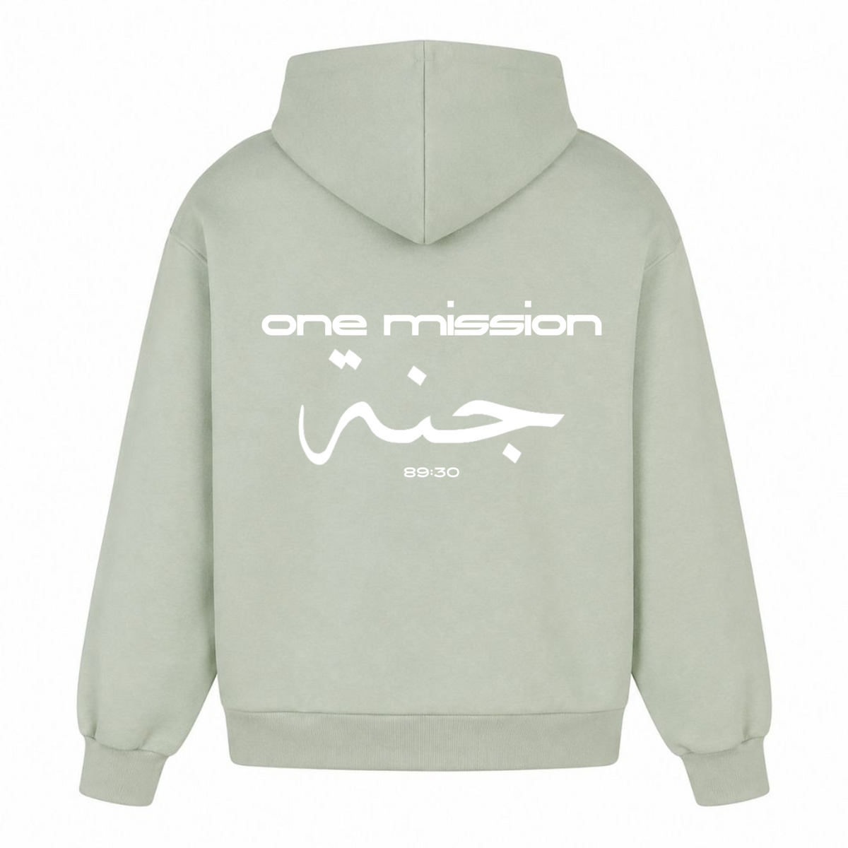 1MISSION Oversized Hoodie - light asphalt