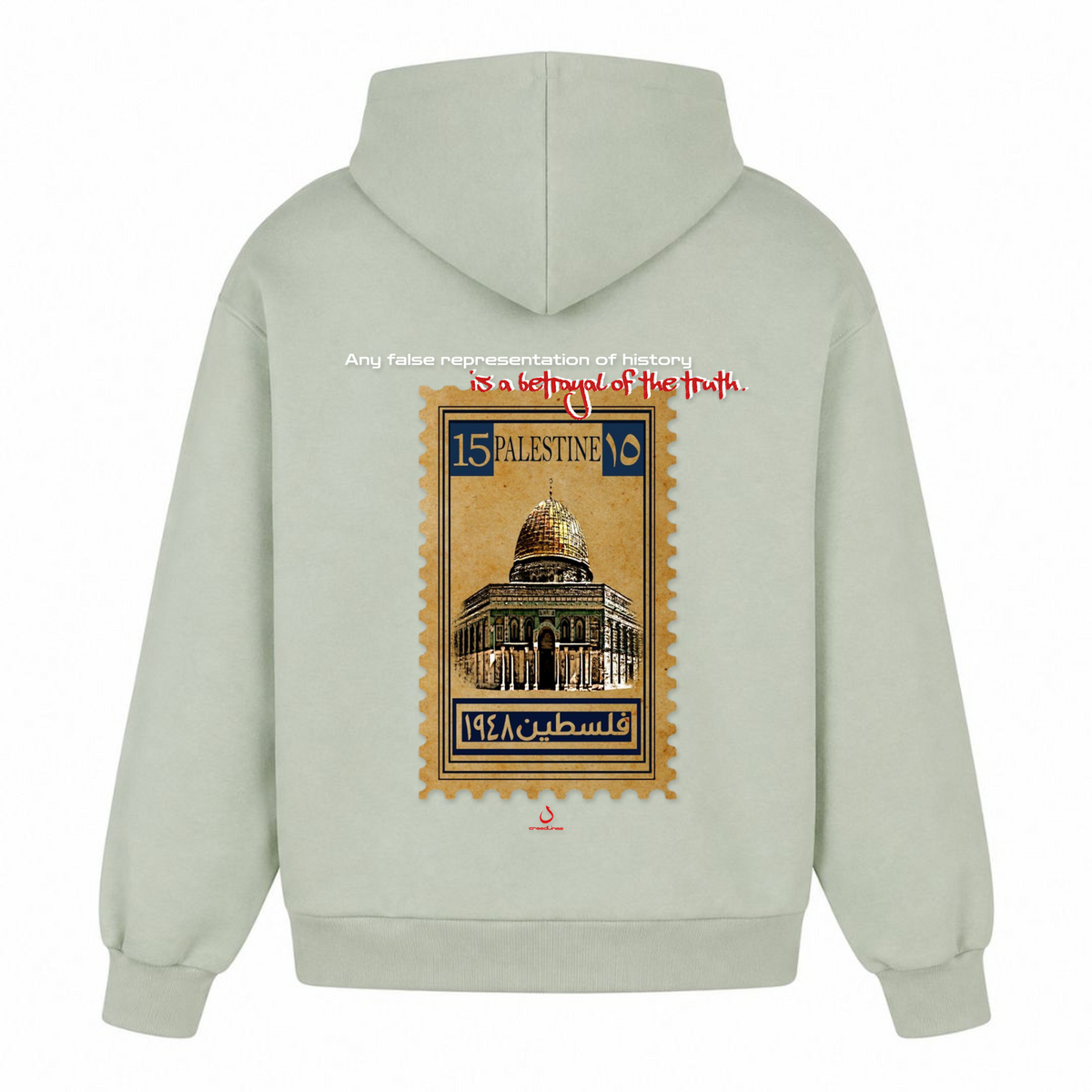 HISTORY Oversized Hoodie - light asphalt
