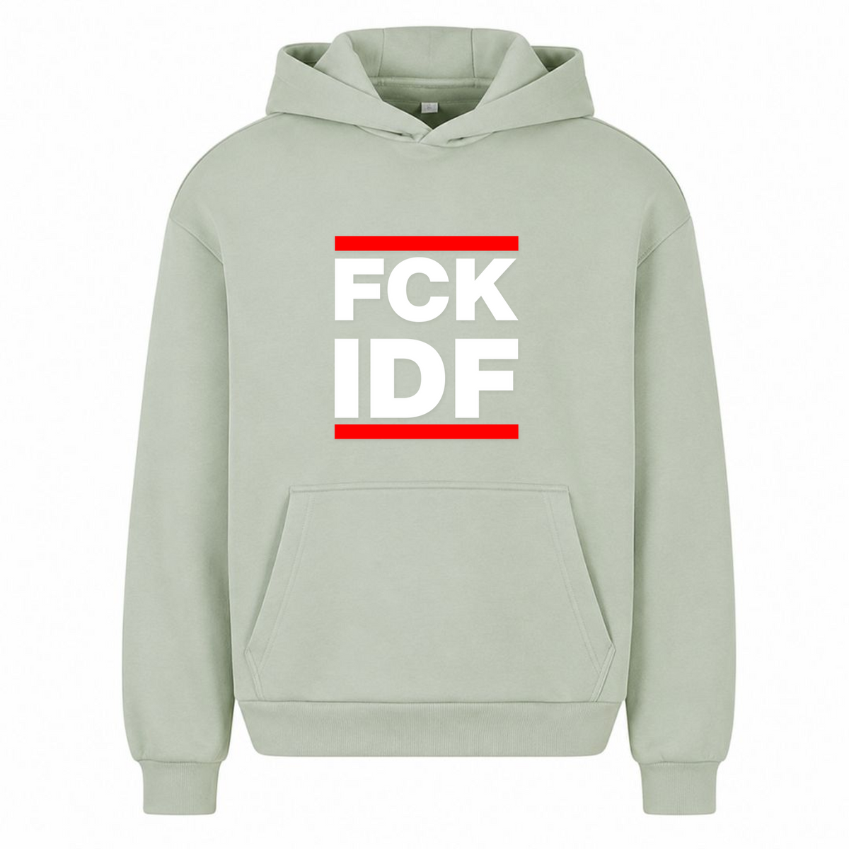 FCK Oversized Hoodie - light asphalt