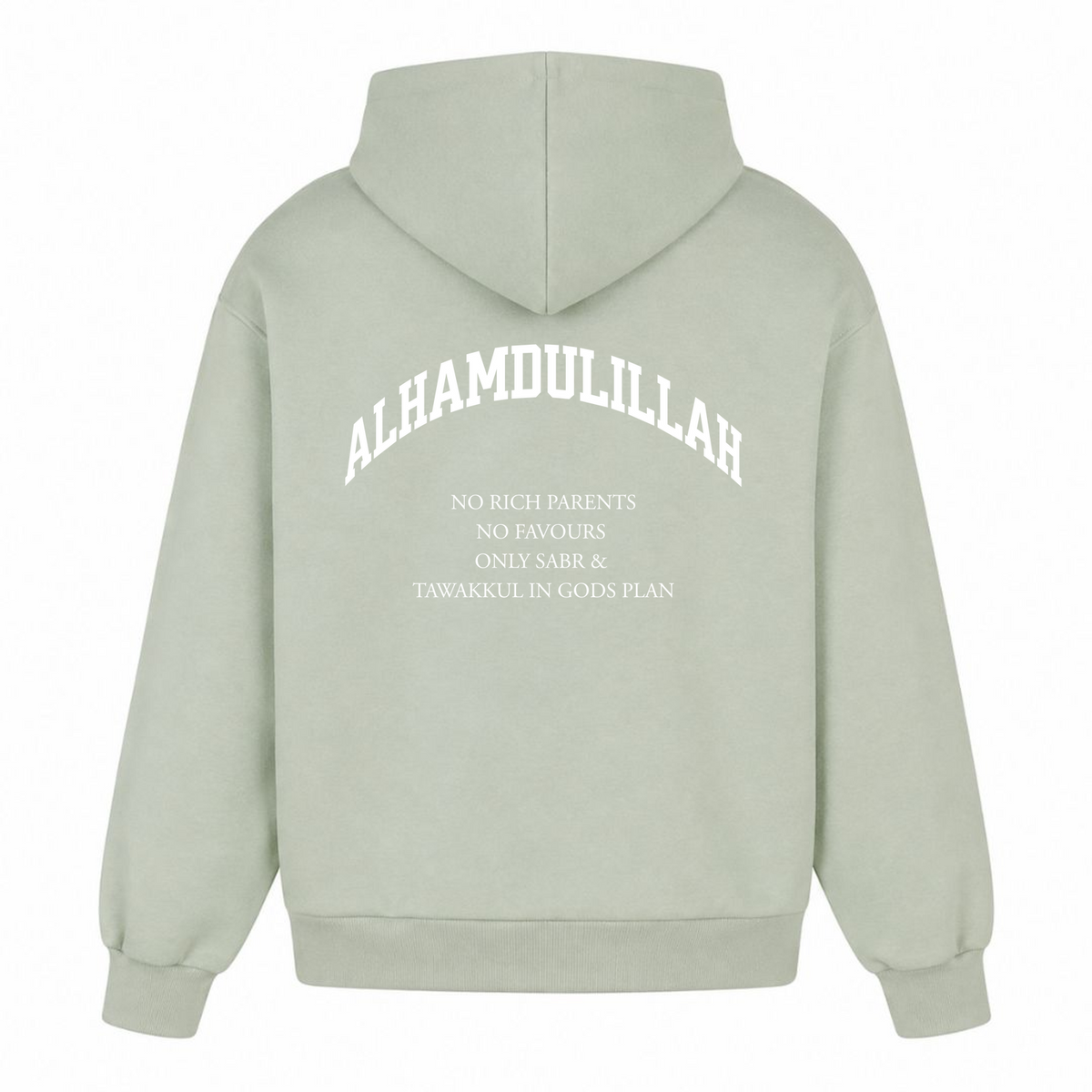 NO RICH PARENTS Oversized Hoodie - light asphalt