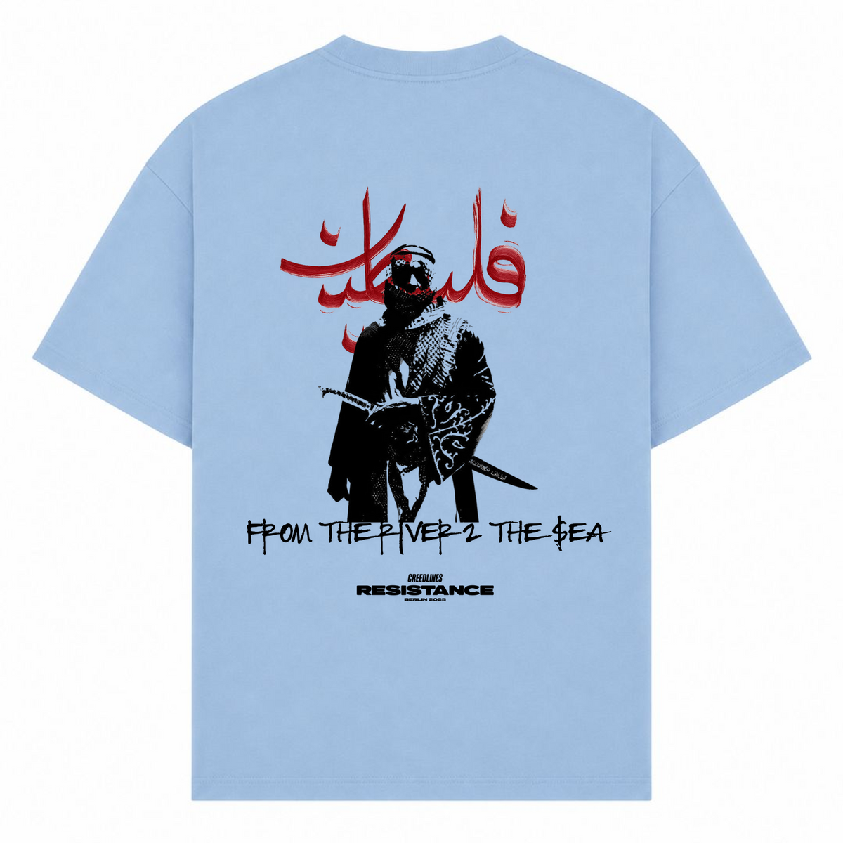 SAMURAI Oversized Shirt - powder blue
