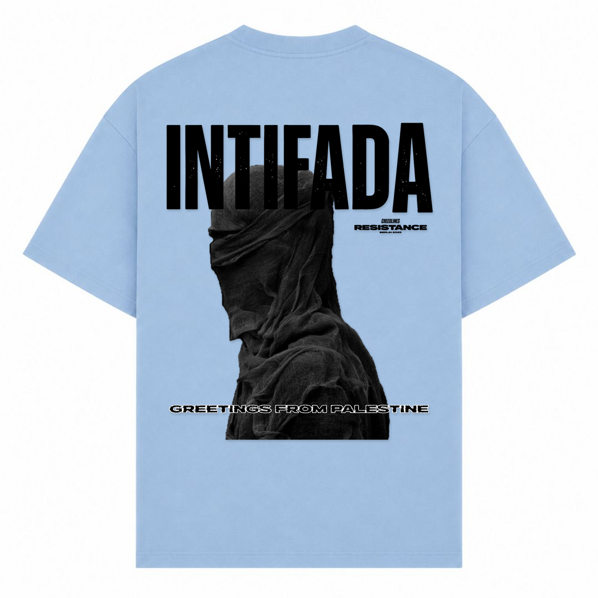INTIFADA Oversized Shirt - powder blue