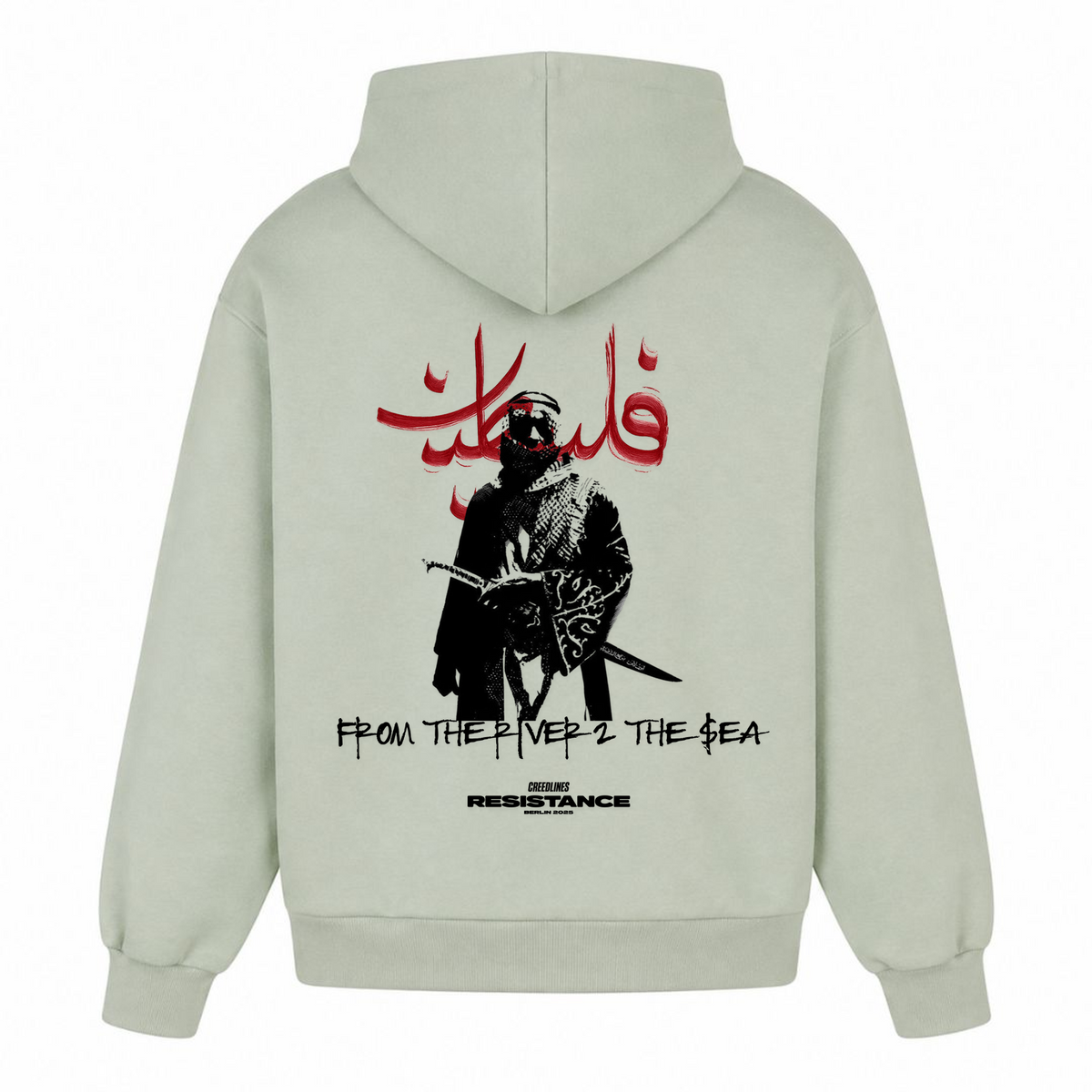 SAMURAI Oversized Hoodie - light asphalt