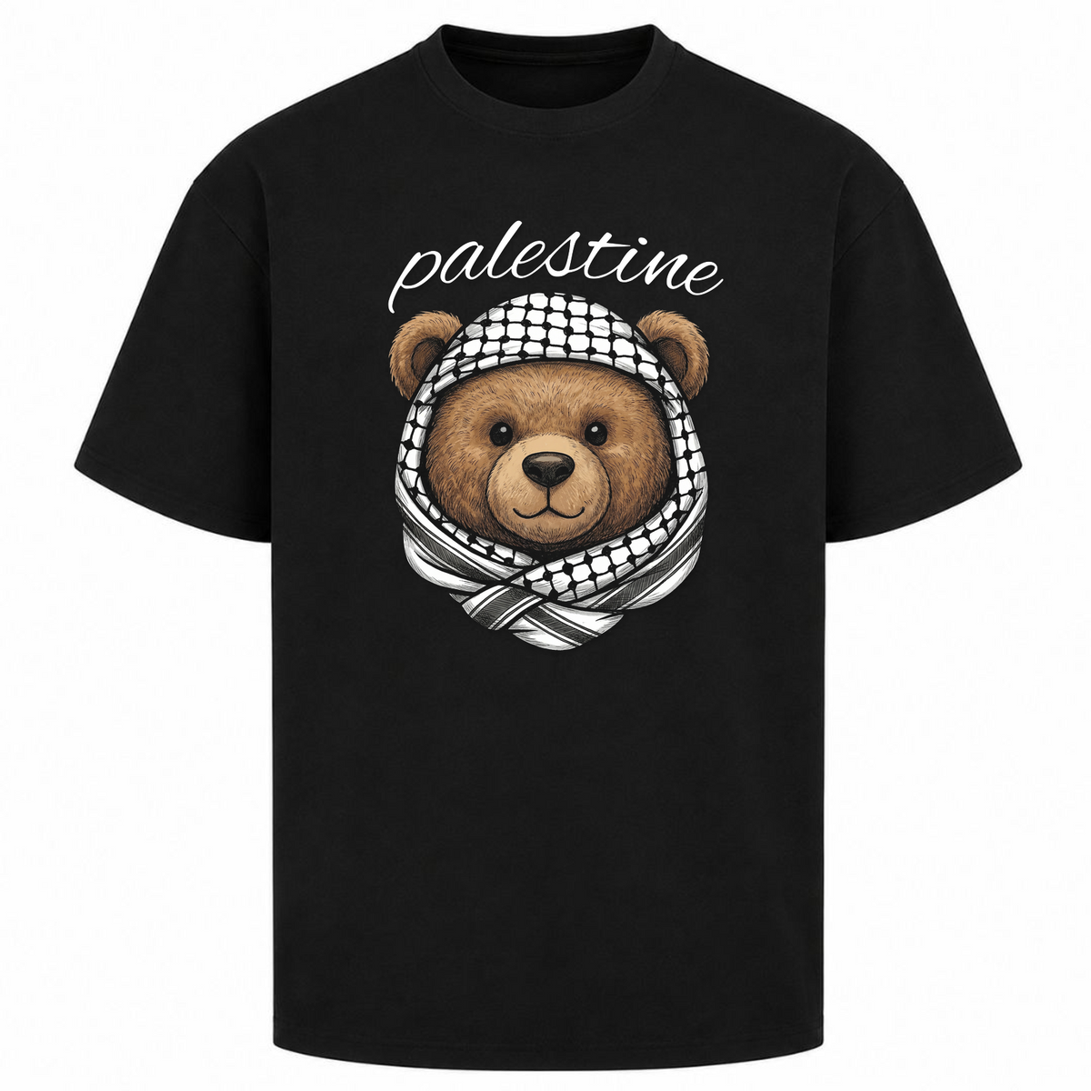 PLSTN Bear Oversized Shirt - Schwarz