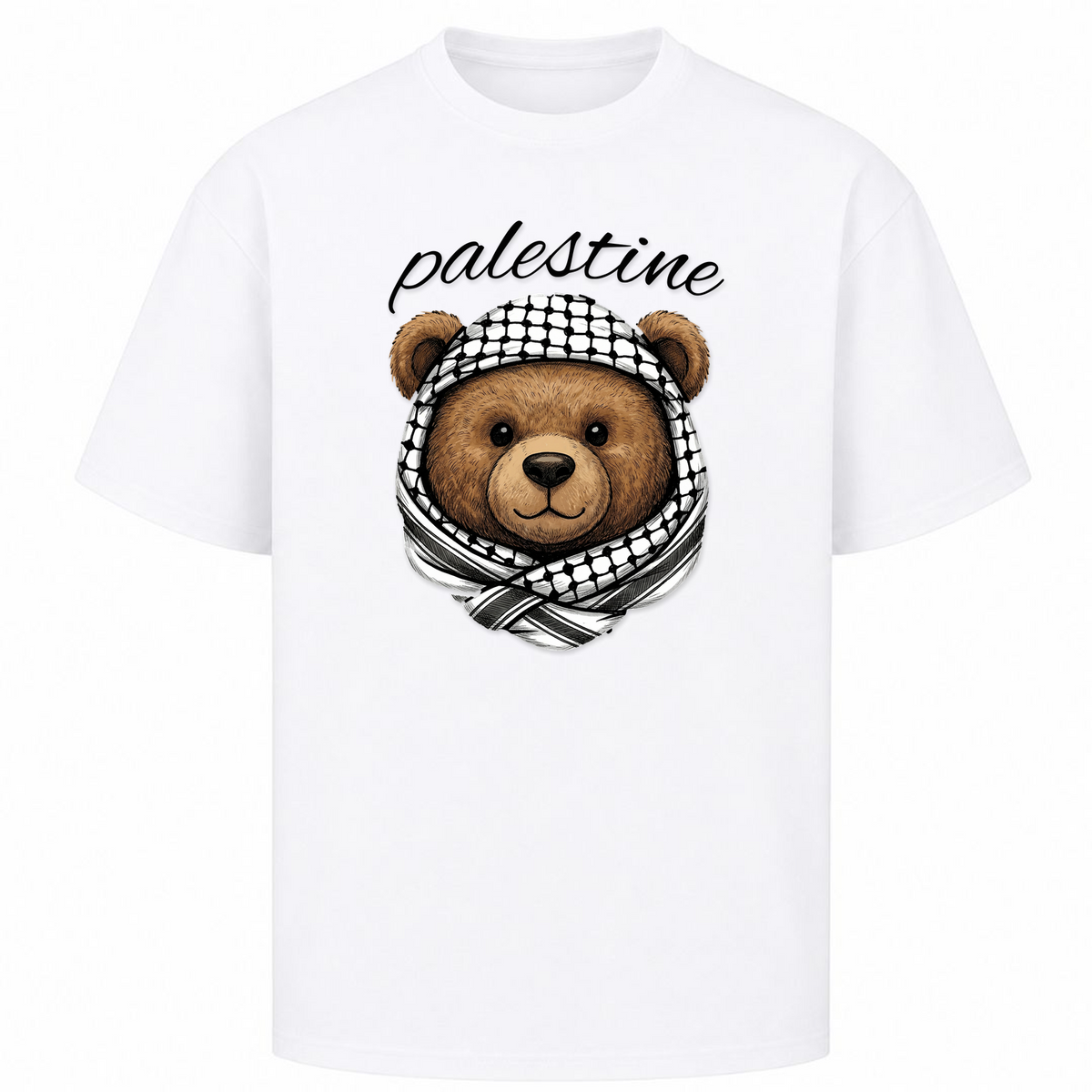 PLSTN Bear Oversized Shirt - Weiß