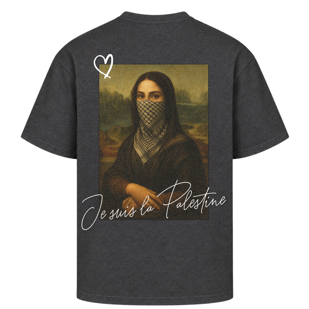 JE SUIS Oversized Shirt - Charcoal (Heather)