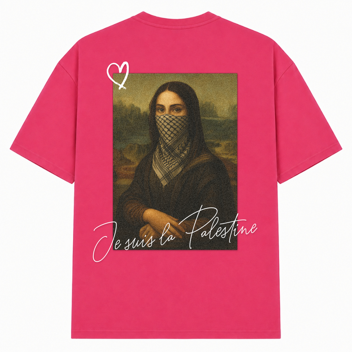 JE SUIS Oversized Shirt - Hibiskus Pink