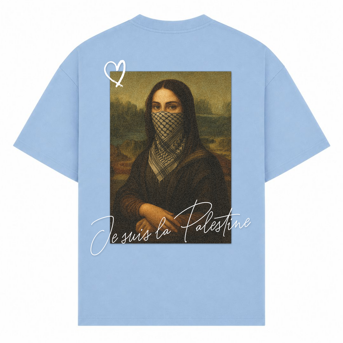 JE SUIS Oversized Shirt - powder blue