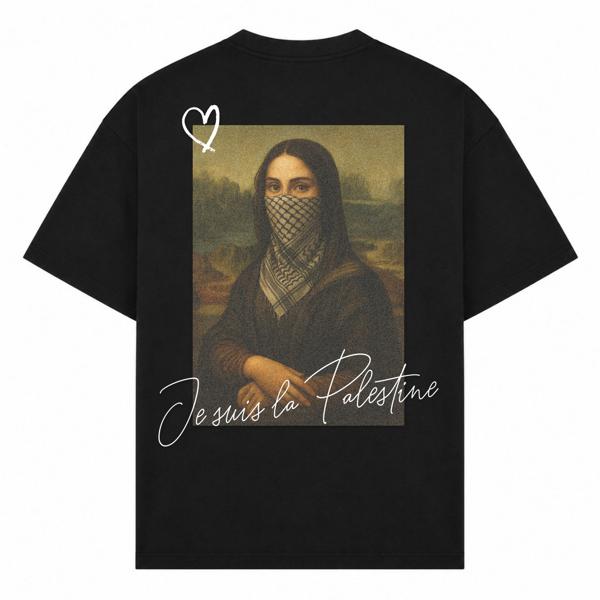 JE SUIS Oversized Shirt - Schwarz