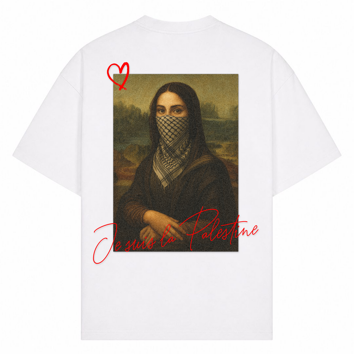 JE SUIS Oversized Shirt - Weiß