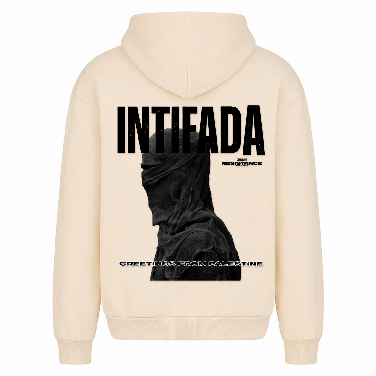 INTIFADA Oversized Hoodie - White Sand