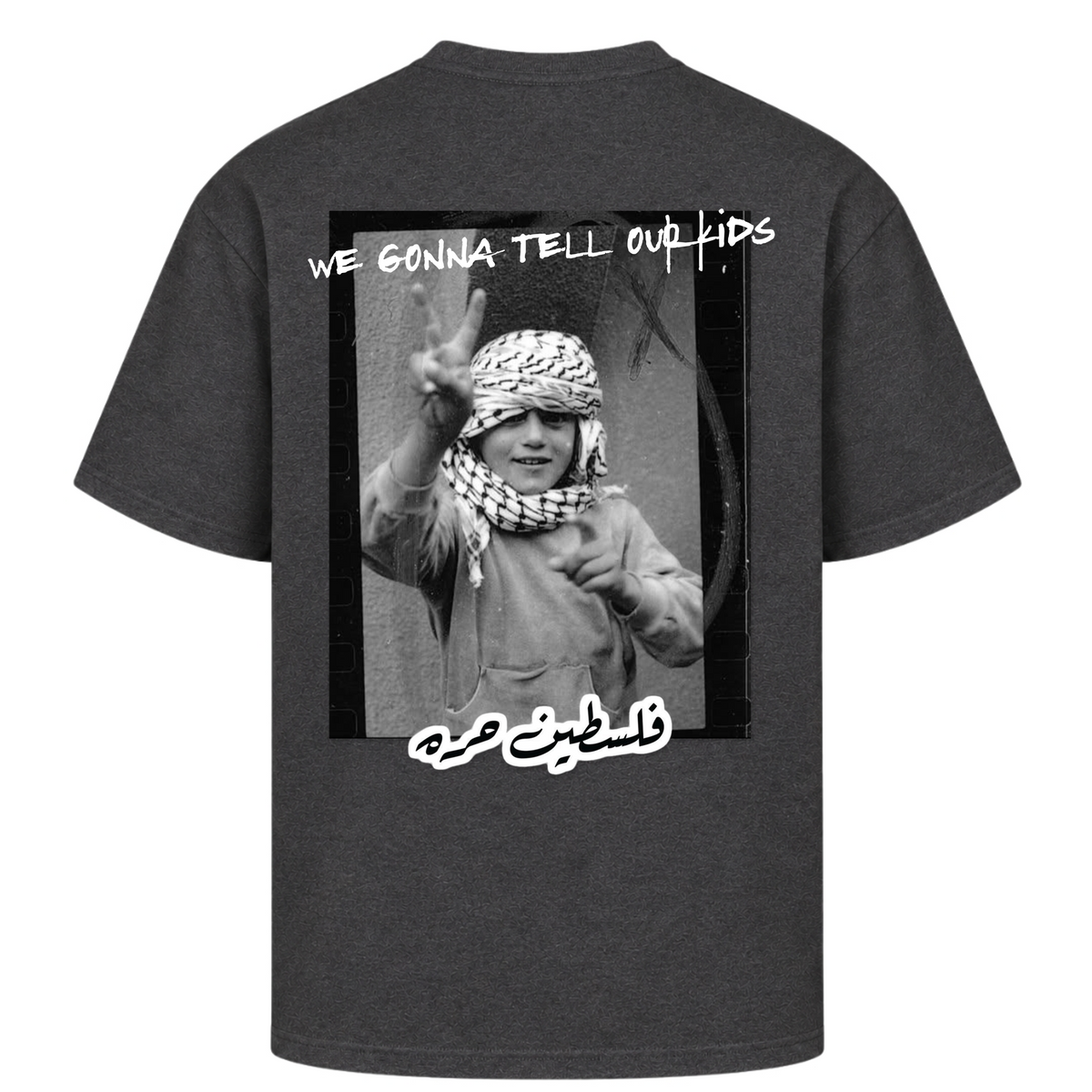 KIDS Oversized Shirt - Charcoal (Heather)