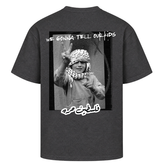 KIDS Oversized Shirt - Charcoal (Heather)