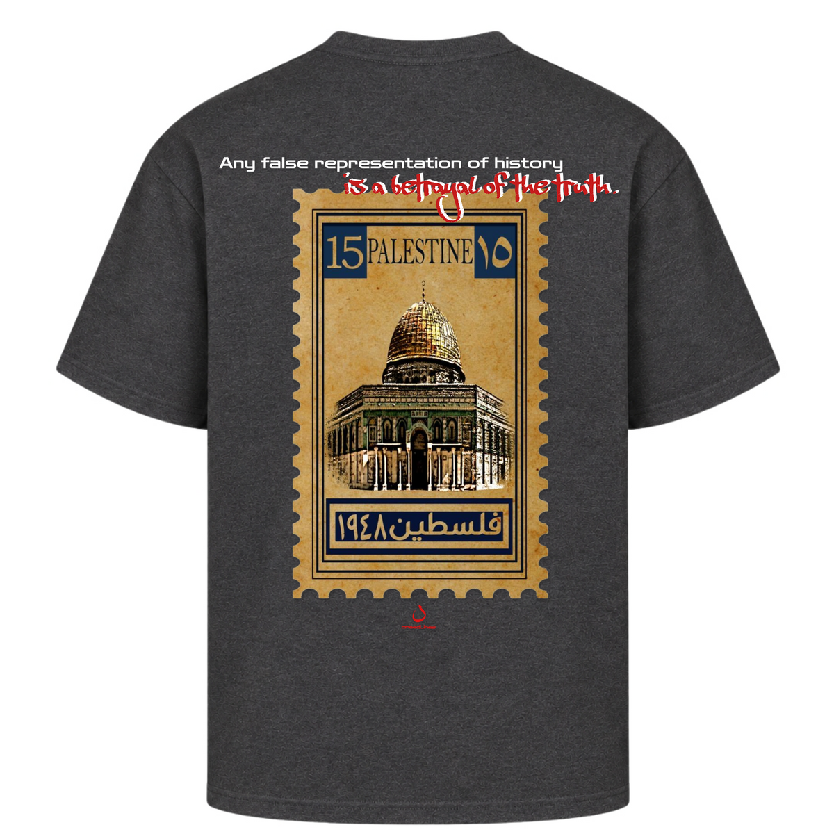 HISTORY Oversized Shirt - Charcoal (Heather)