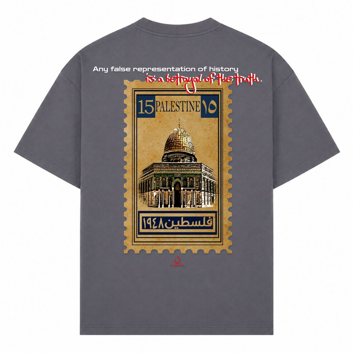 HISTORY Oversized Shirt - dark grey 