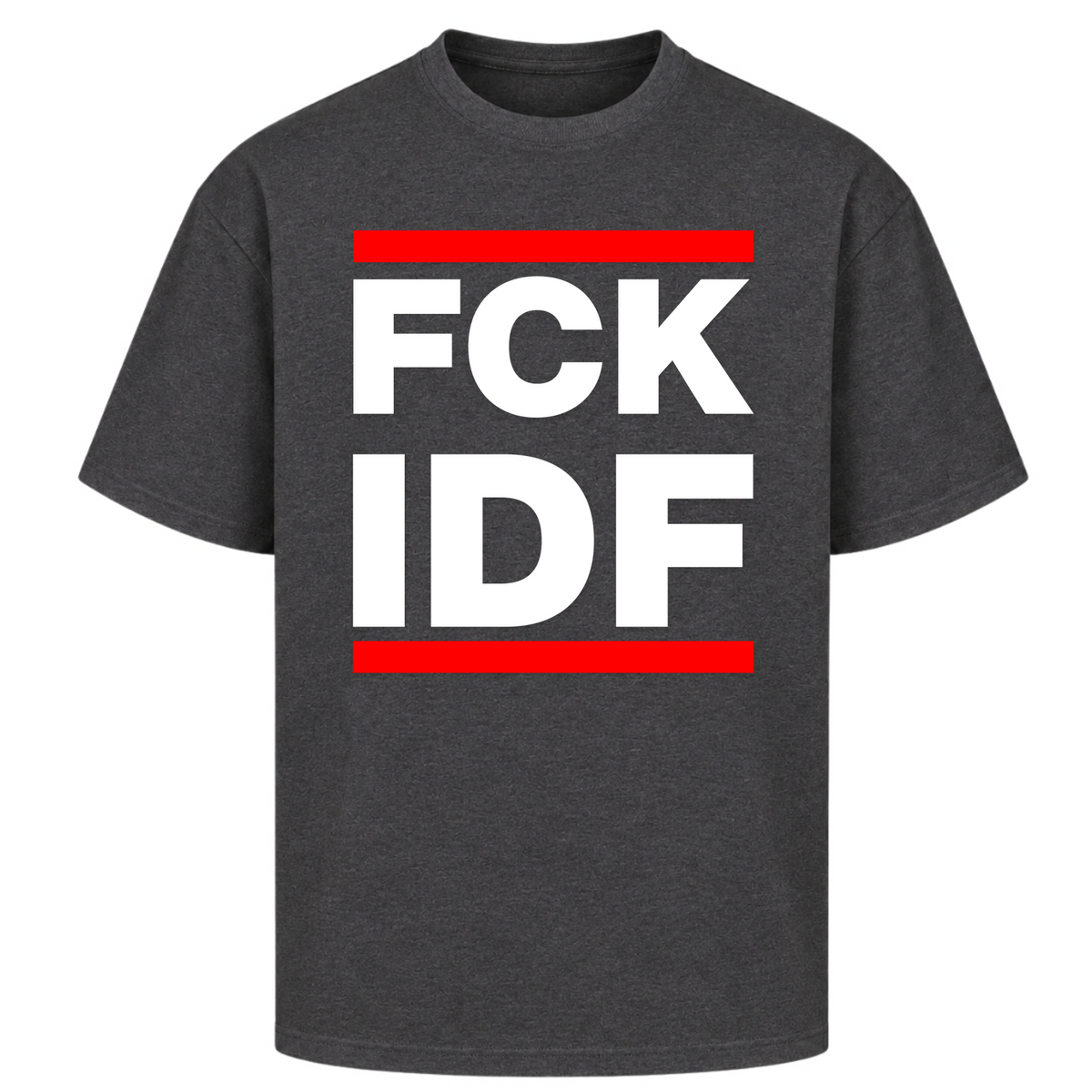 FCK Oversized Shirt - Charcoal (Heather)