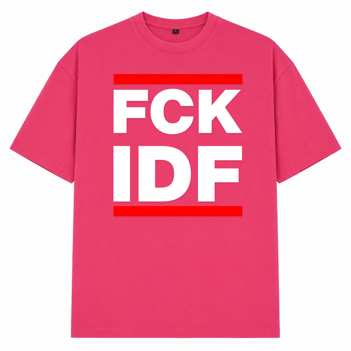 FCK Oversized Shirt - Hibiskus Pink