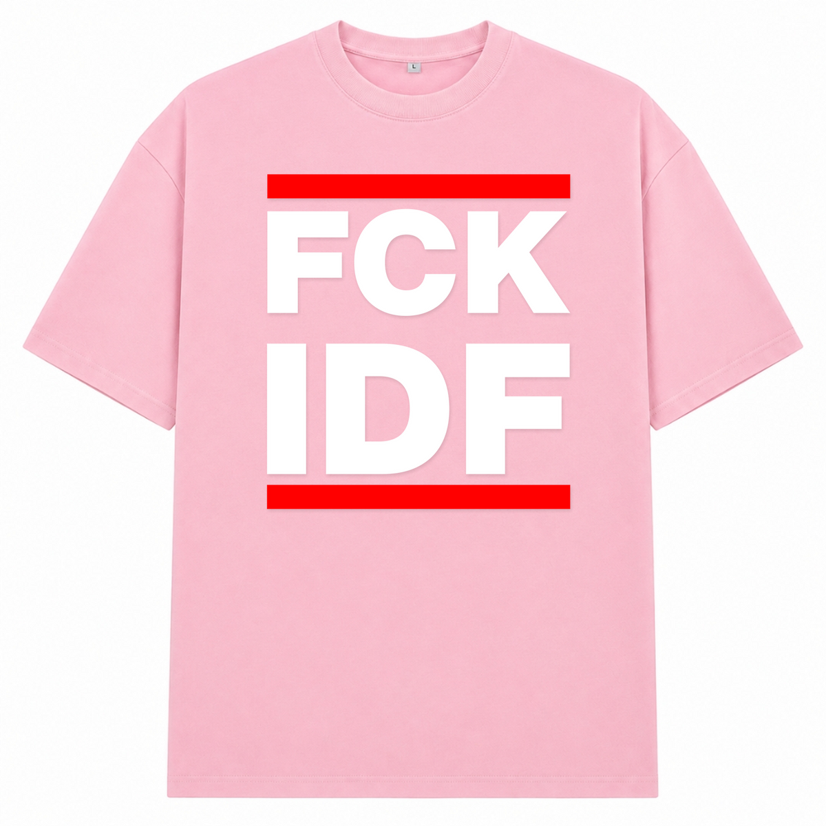 FCK Oversized Shirt - Soft Pink 