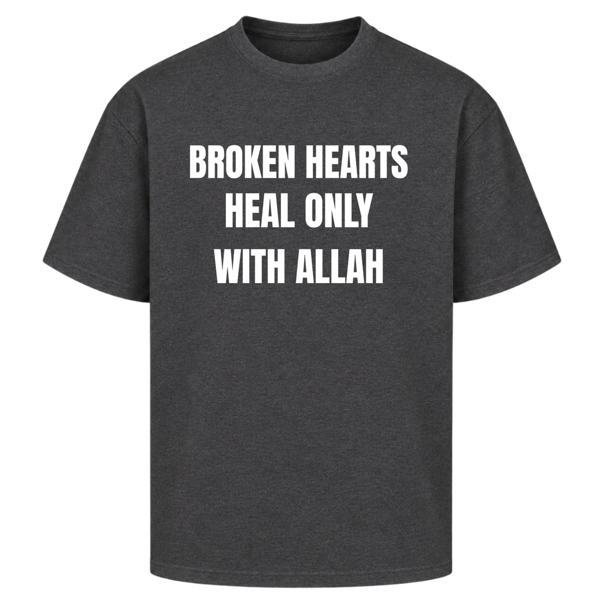 HEAL Oversized Shirt - Charcoal (Heather)