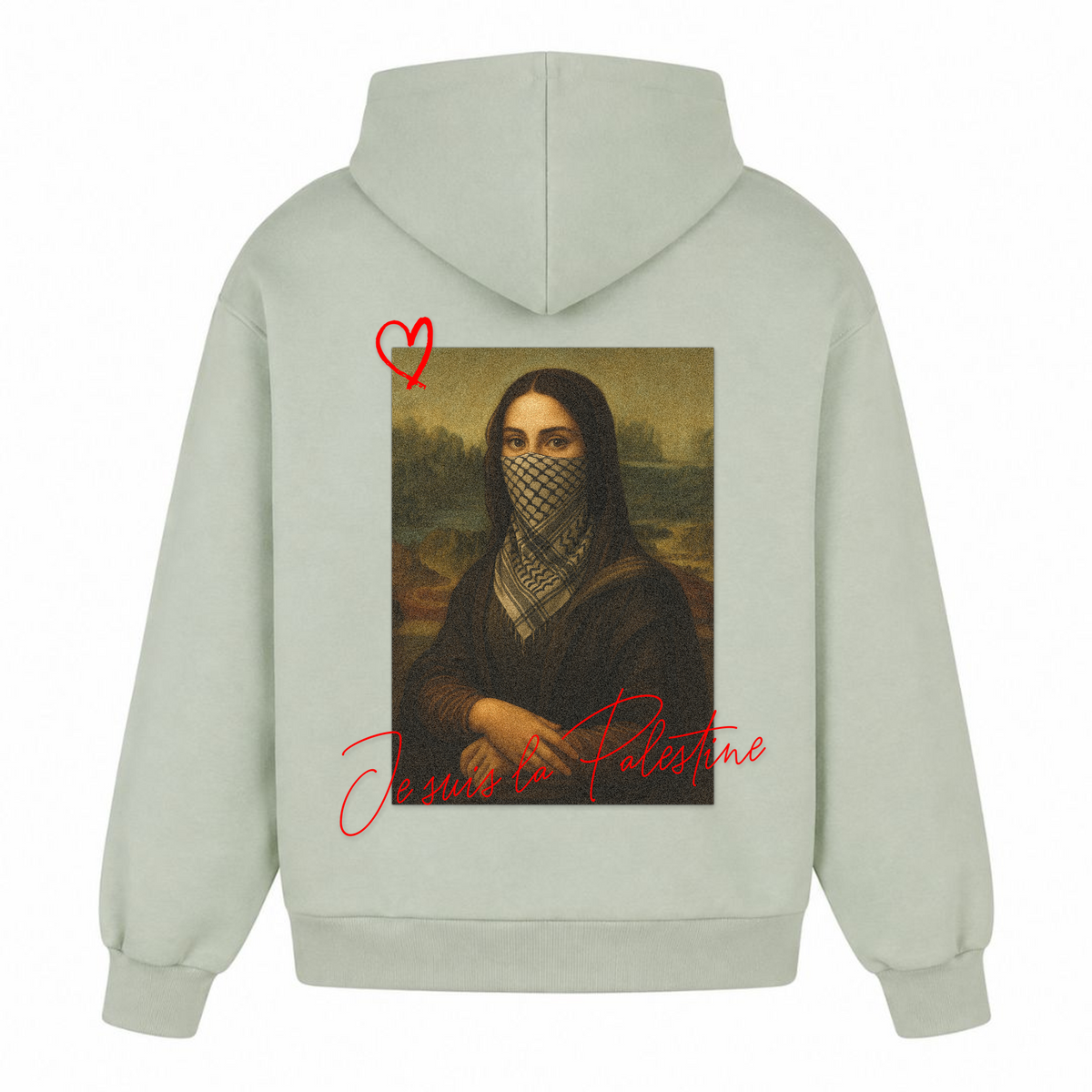JE SUIS Oversized Hoodie - light asphalt