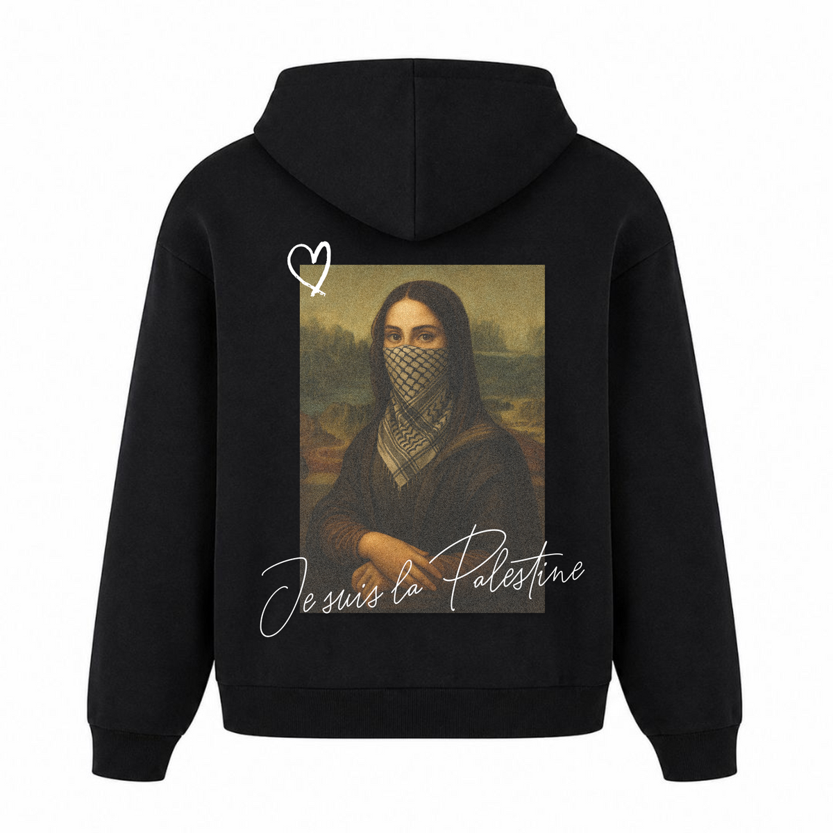 JE SUIS Oversized Hoodie - Schwarz