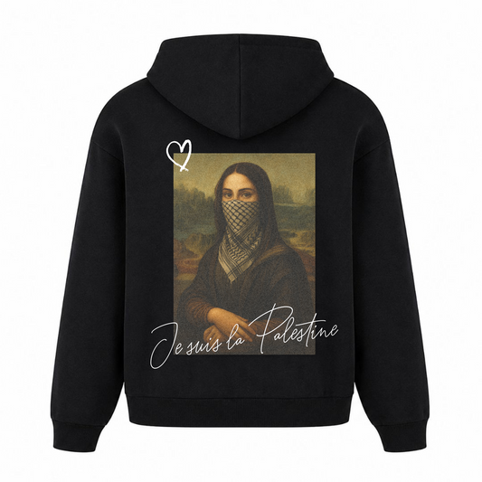 JE SUIS Oversized Hoodie - Schwarz