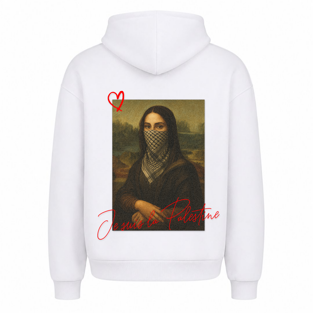 JE SUIS Oversized Hoodie - Weiß