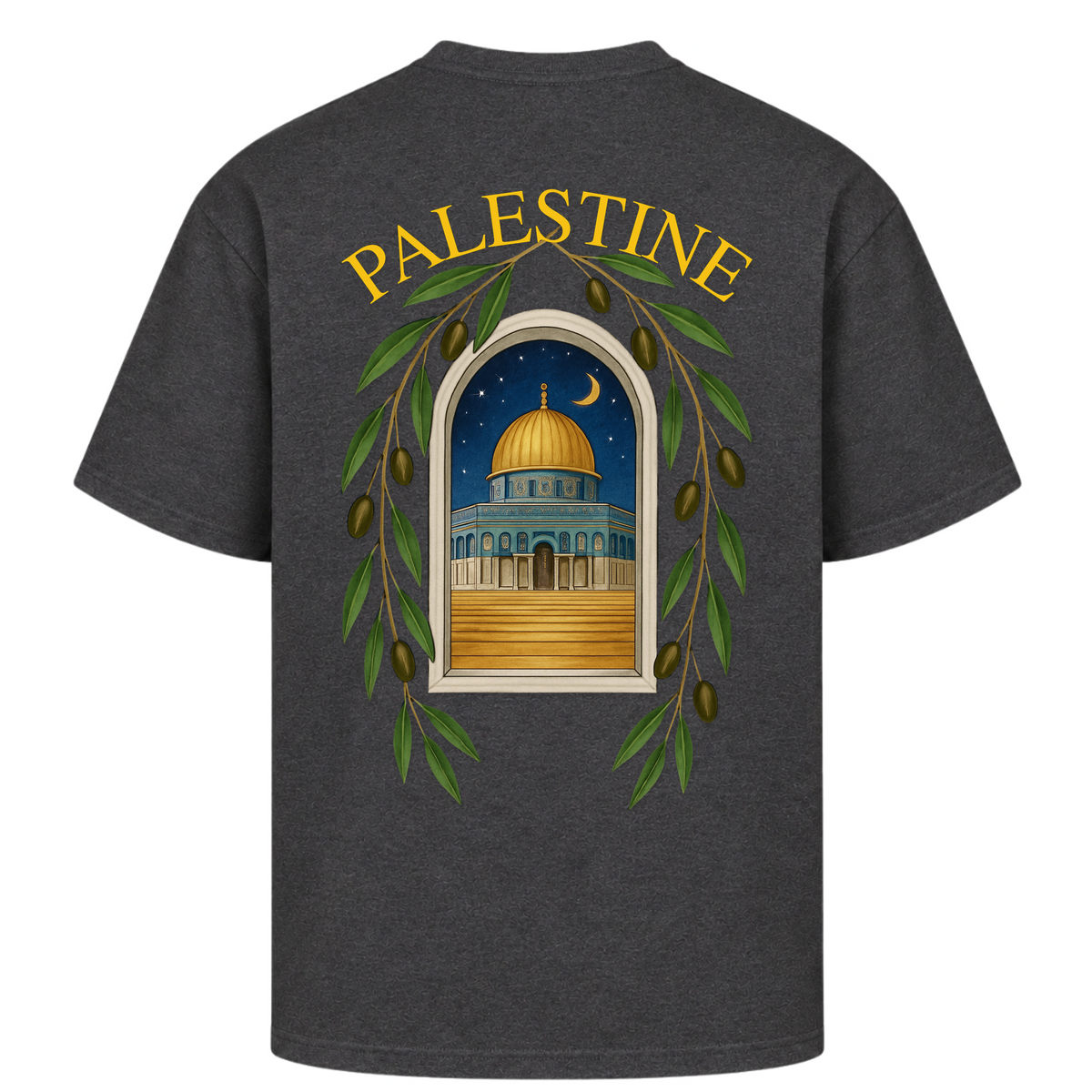 QUDS Oversized Shirt  - Charcoal (Heather)
