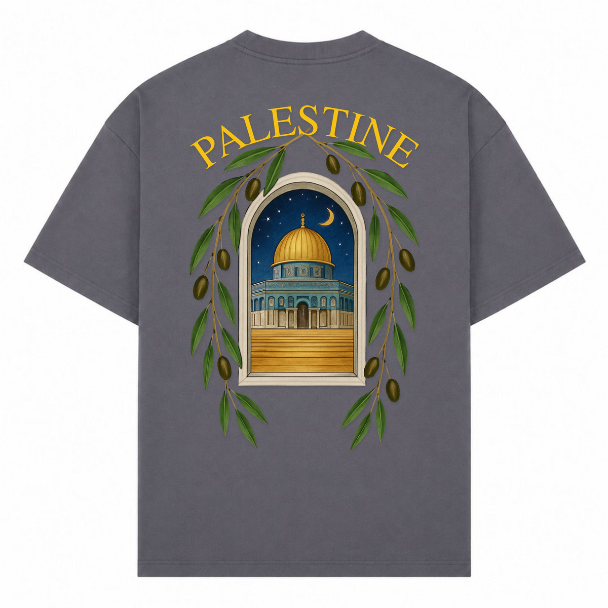 QUDS Oversized Shirt  - dark grey 