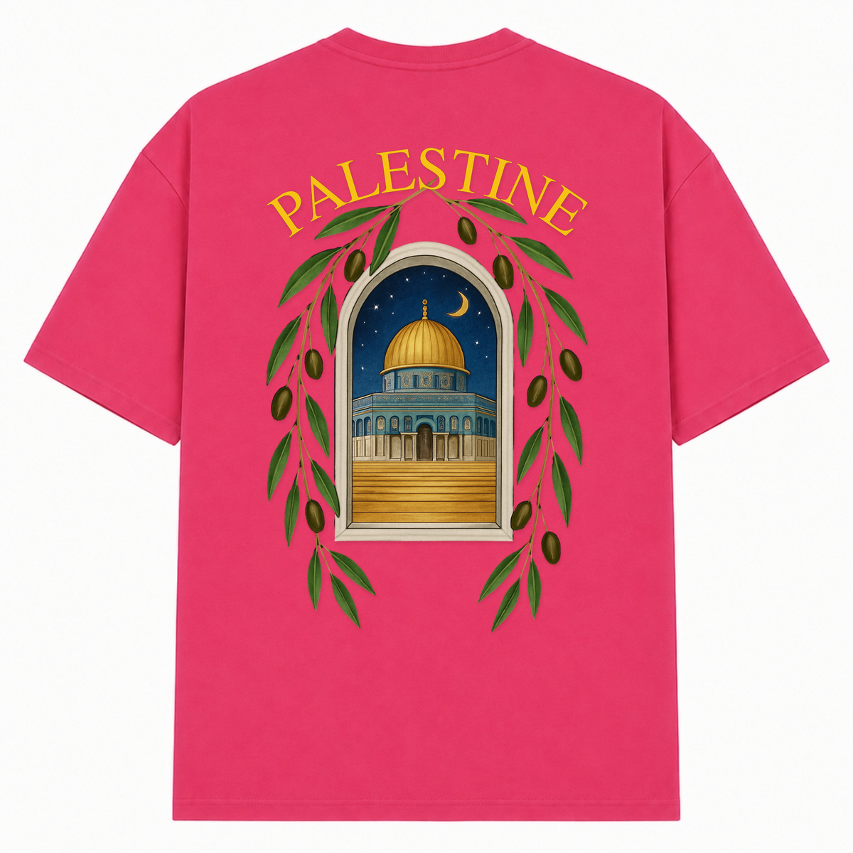 QUDS Oversized Shirt  - Hibiskus Pink