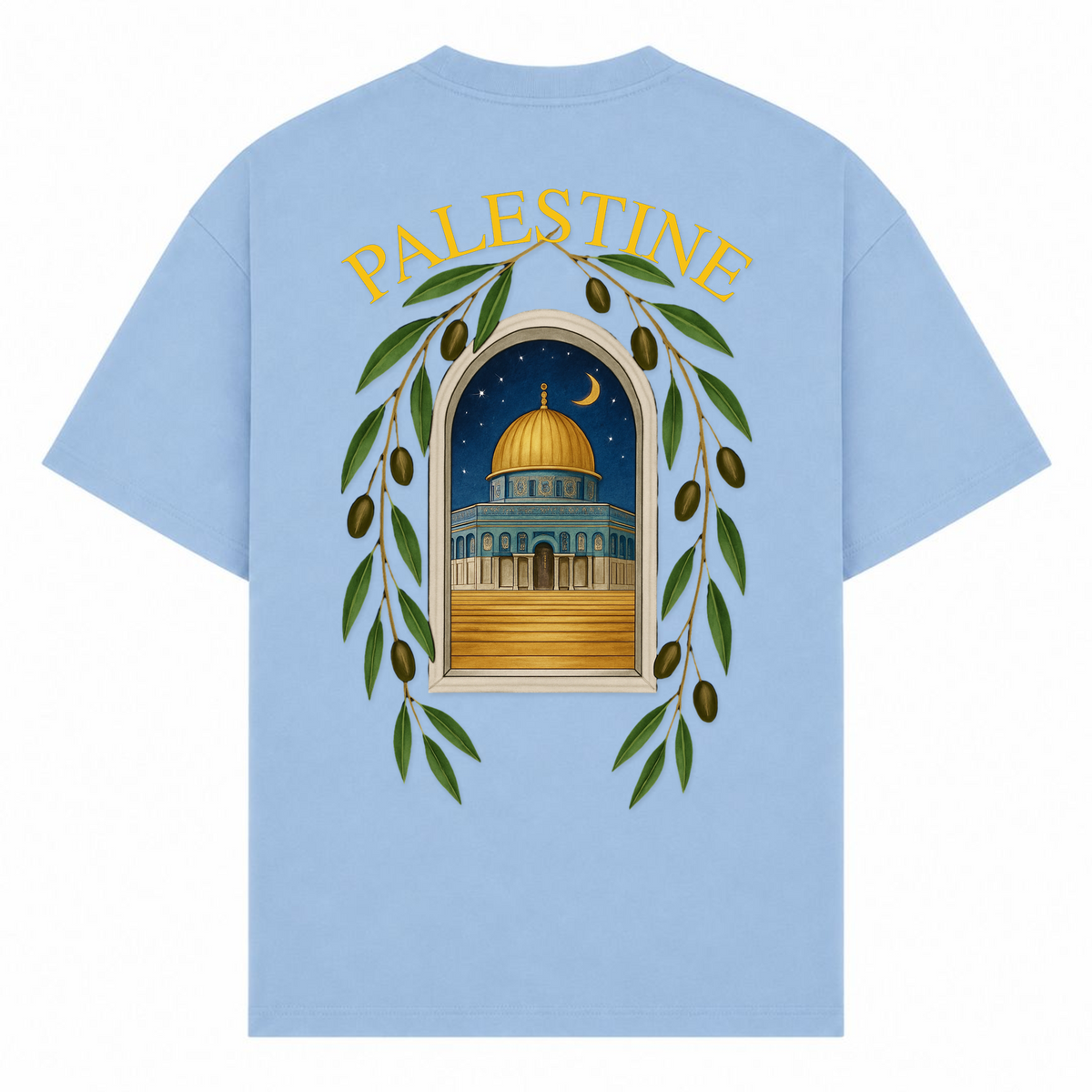 QUDS Oversized Shirt  - powder blue