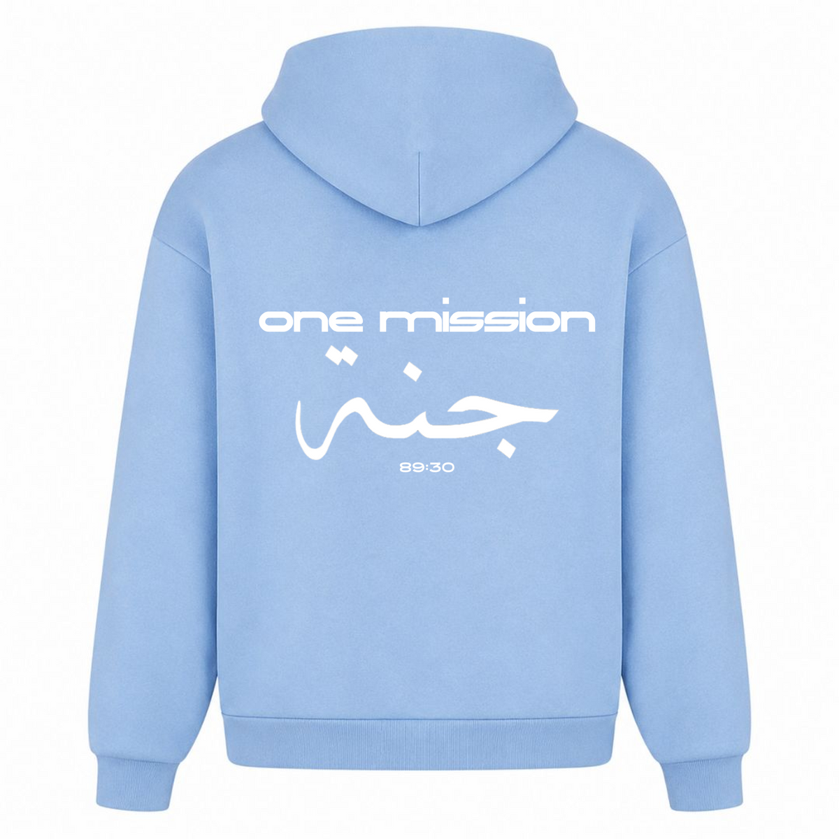 1MISSION Oversized Hoodie - powder blue