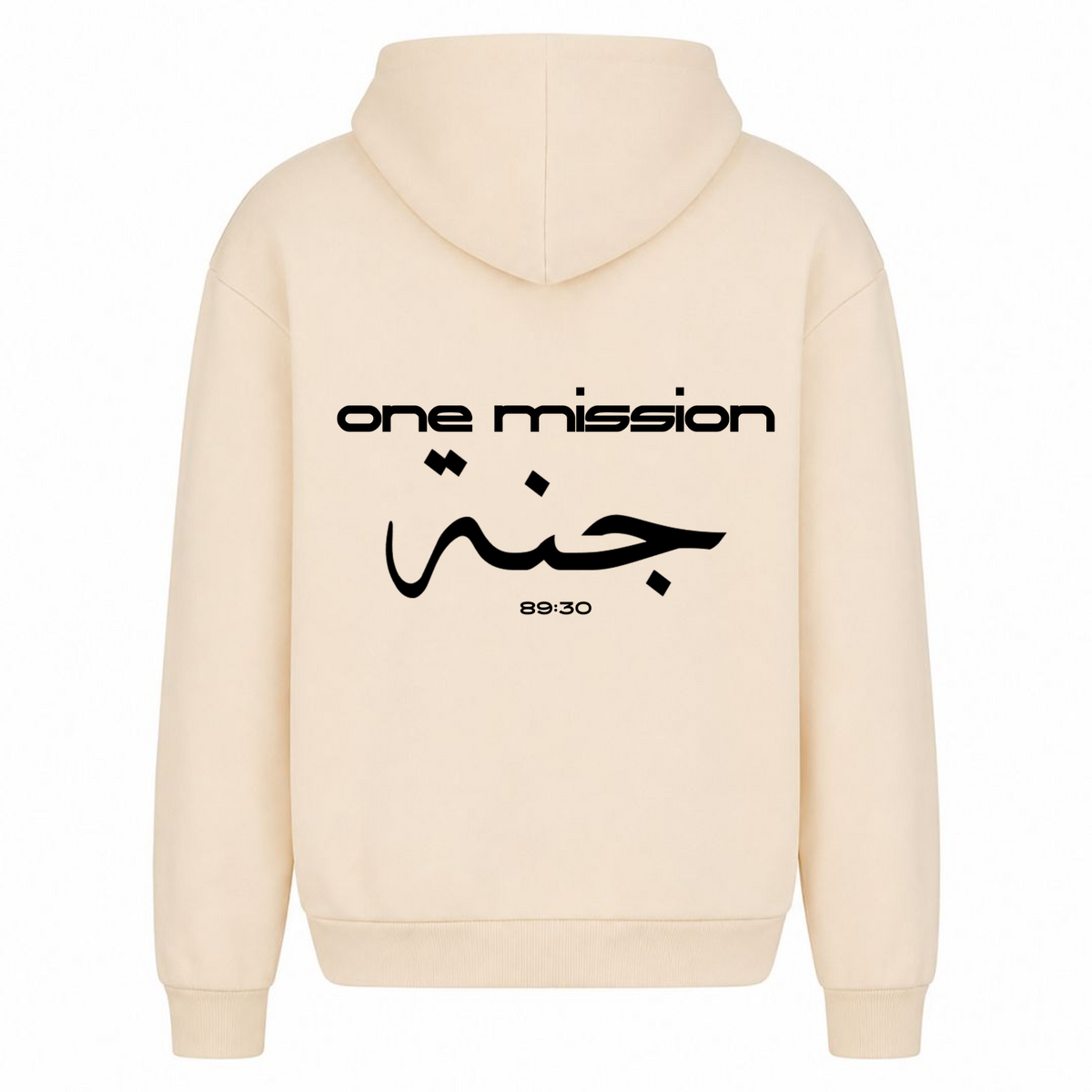 1MISSION Oversized Hoodie - White Sand