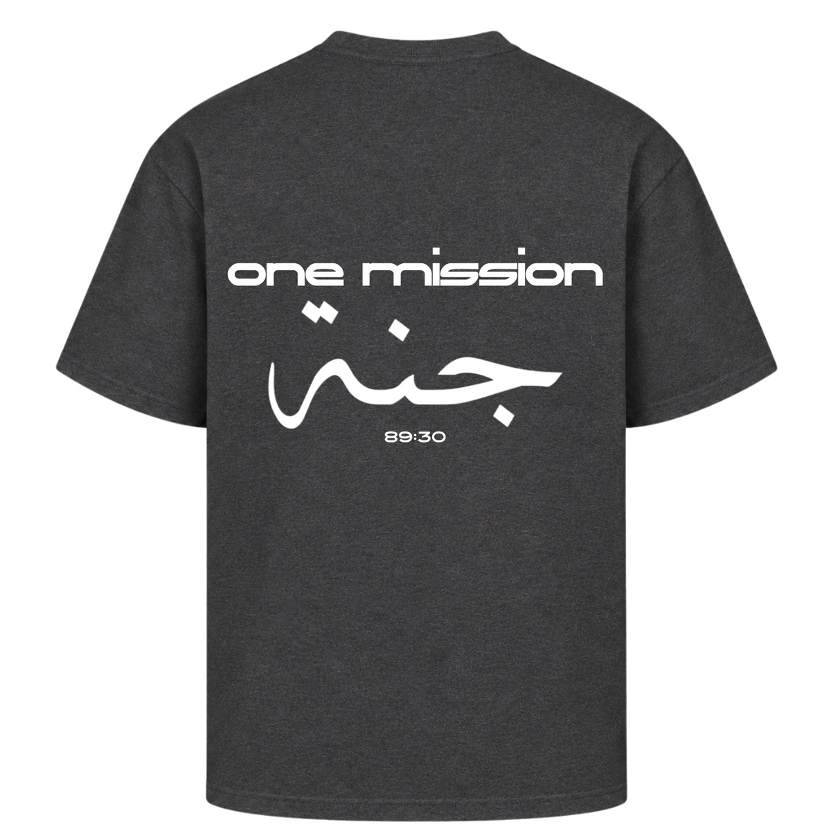 1MISSION Oversized Shirt - Charcoal (Heather)