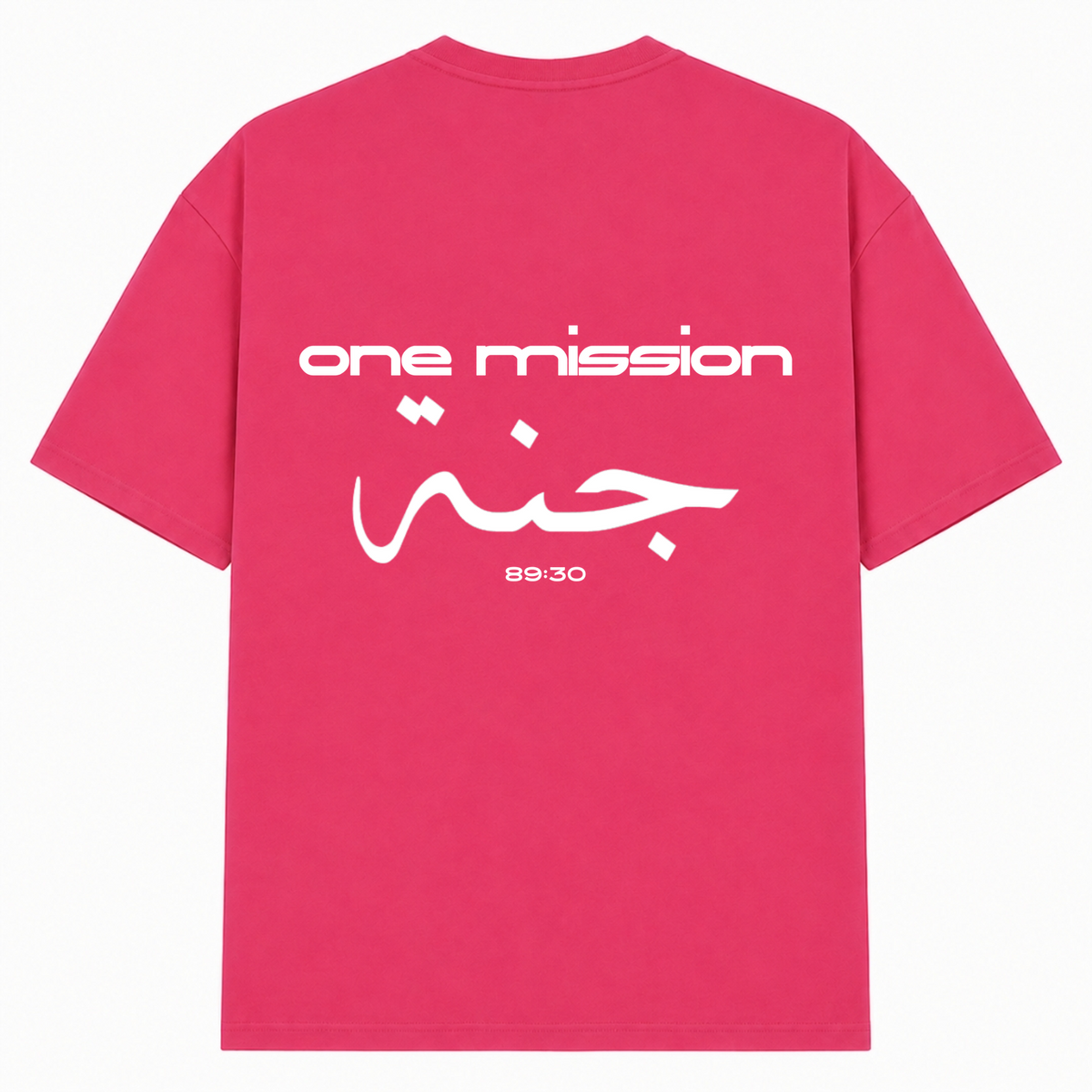 1MISSION Oversized Shirt - Hibiskus Pink