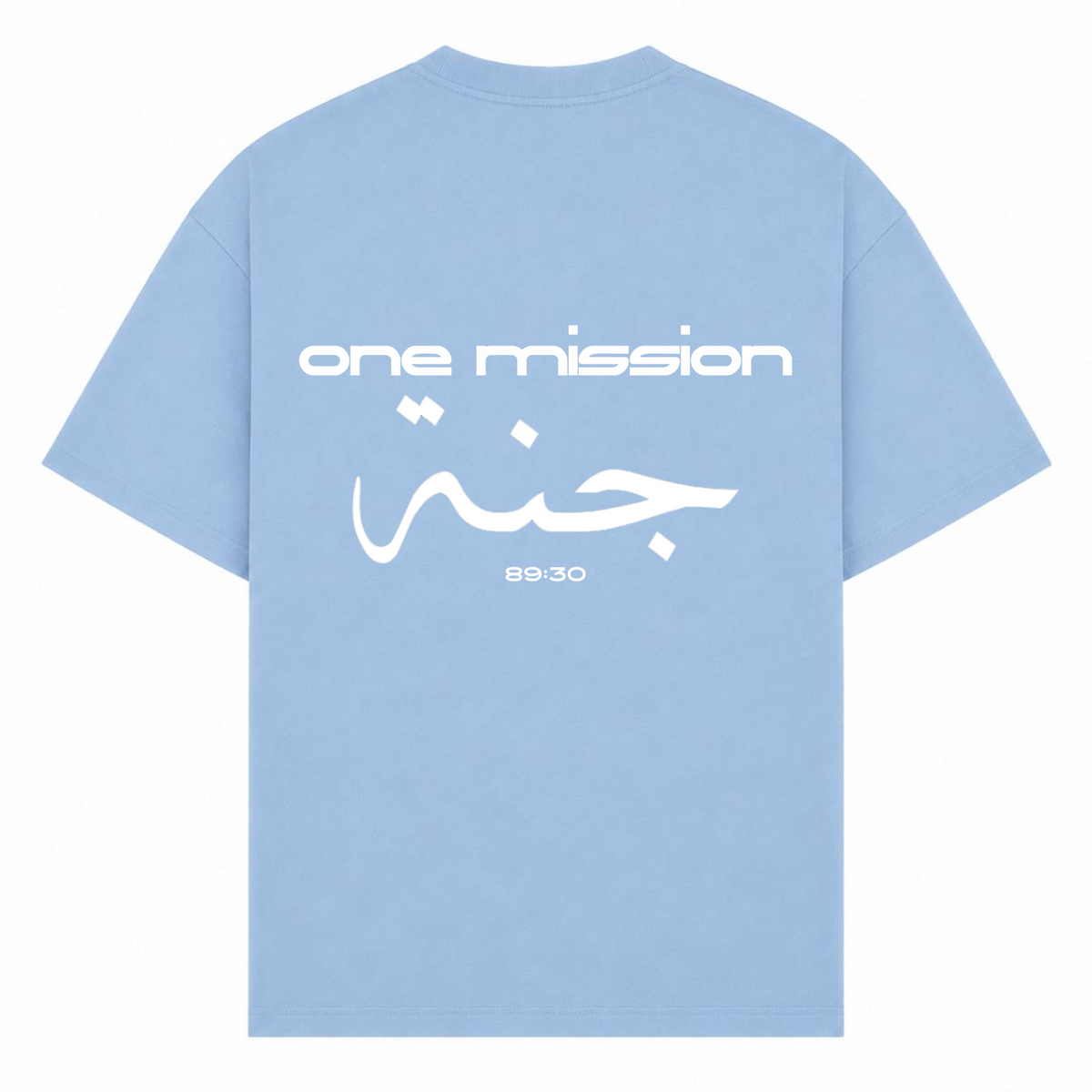 1MISSION Oversized Shirt - powder blue