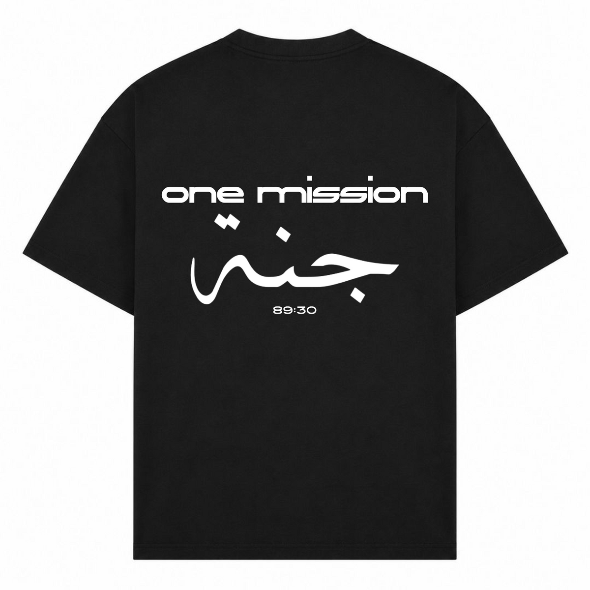 1MISSION Oversized Shirt - Schwarz