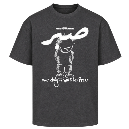 1DAY Oversized Shirt  - Charcoal (Heather)