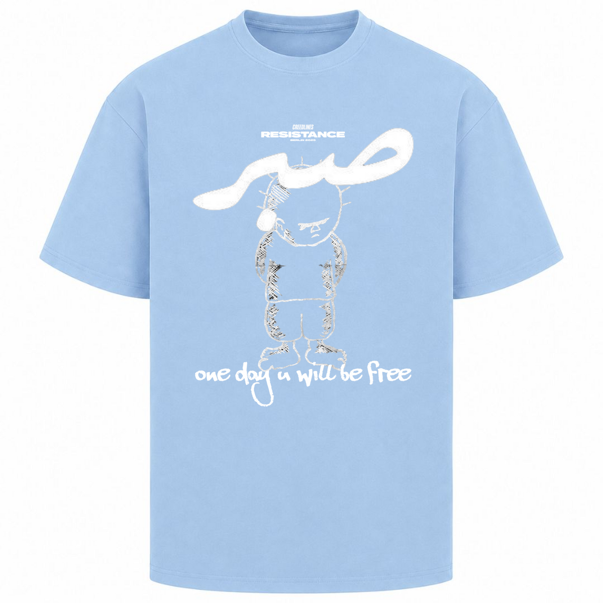 1DAY Oversized Shirt  - powder blue