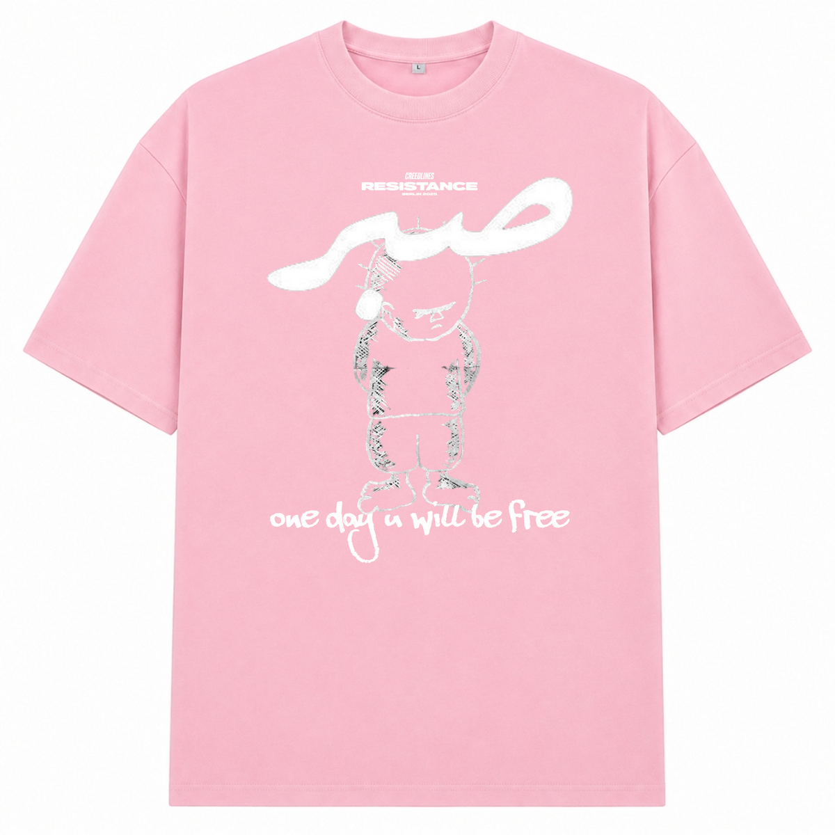 1DAY Oversized Shirt  - Soft Pink 