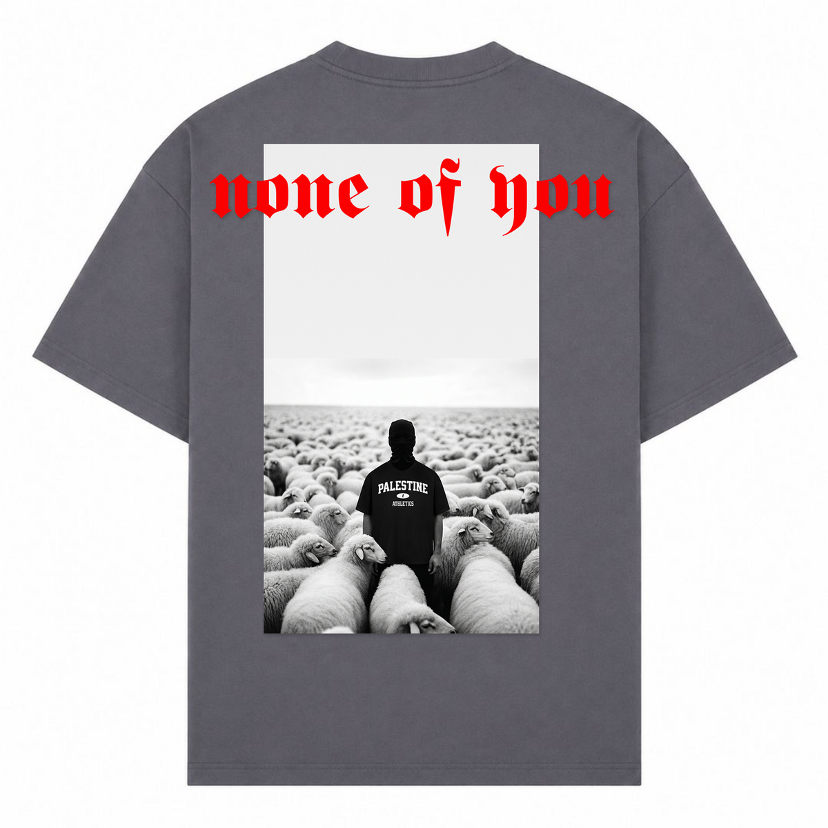 NONE OF YOU Oversized Shirt - dark grey 