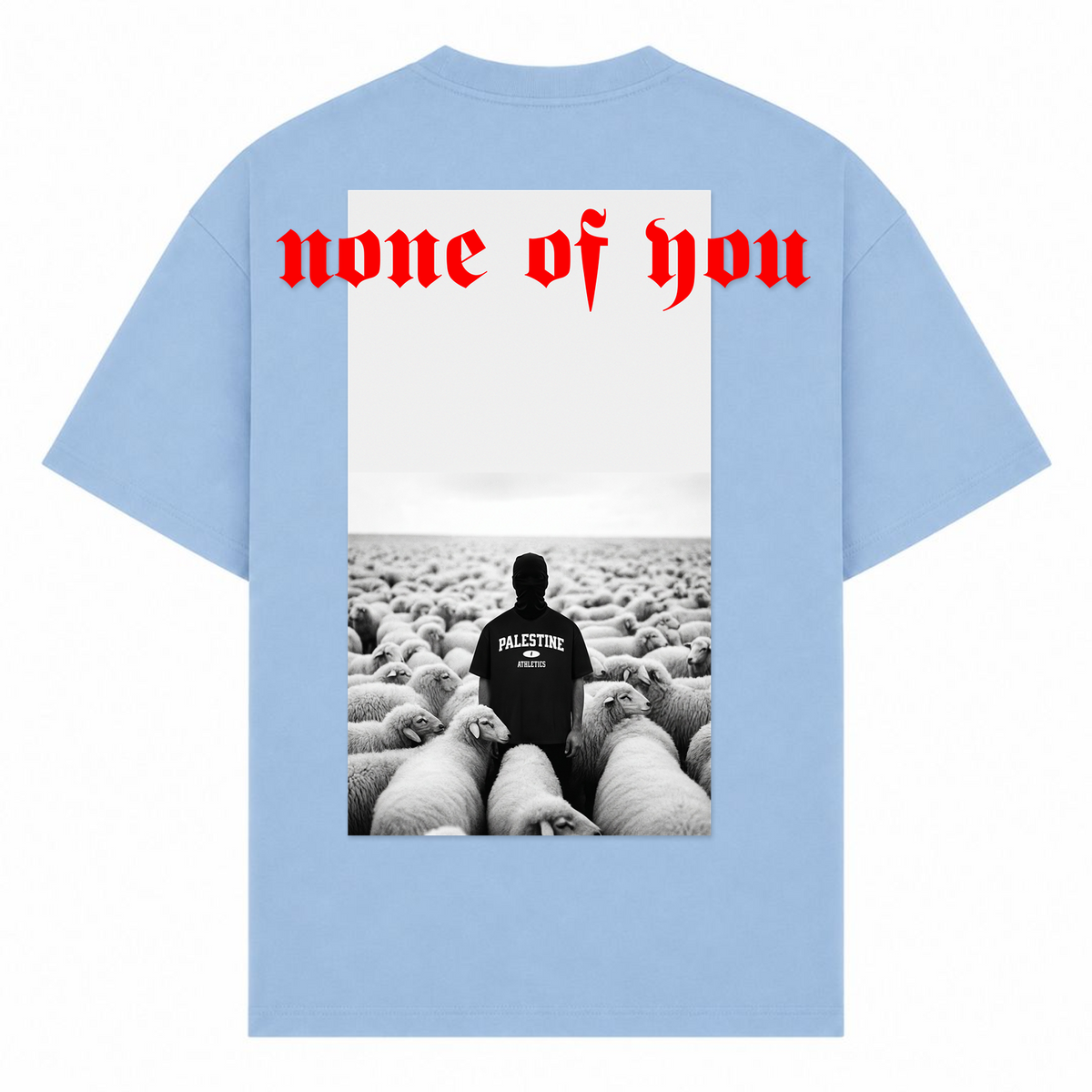 NONE OF YOU Oversized Shirt - powder blue