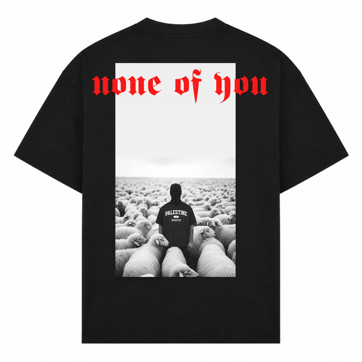 NONE OF YOU Oversized Shirt - Schwarz