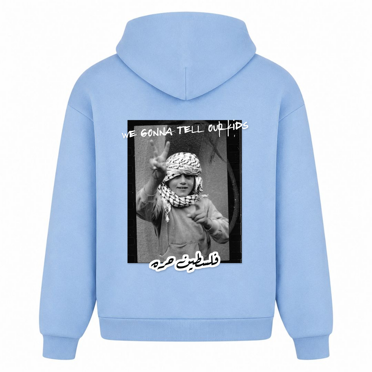 KIDS Oversized Hoodie - powder blue