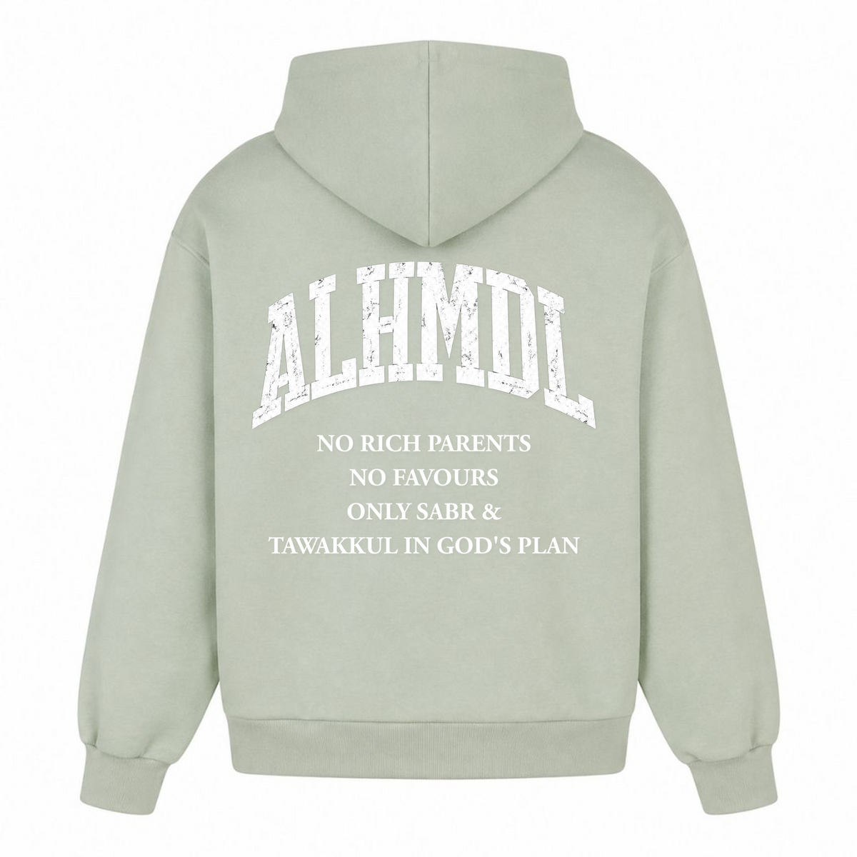 NO RICH PARENTS 4 Oversized Hoodie - light asphalt - Rueckseite
