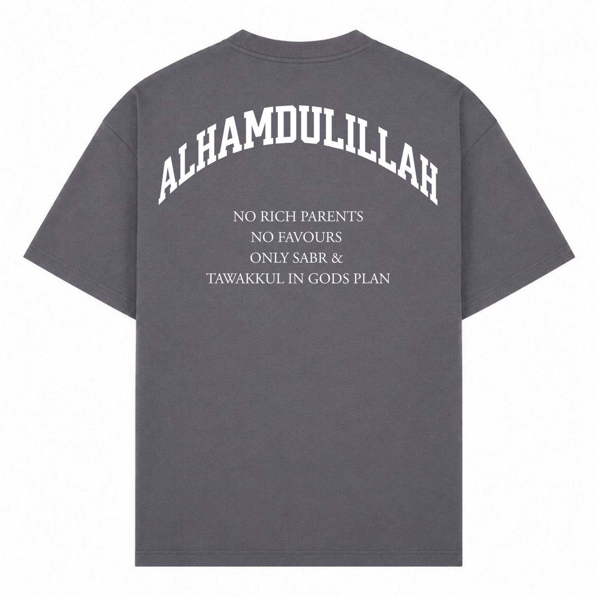 NO RICH PARENTS Oversized Shirt  - dark grey 
