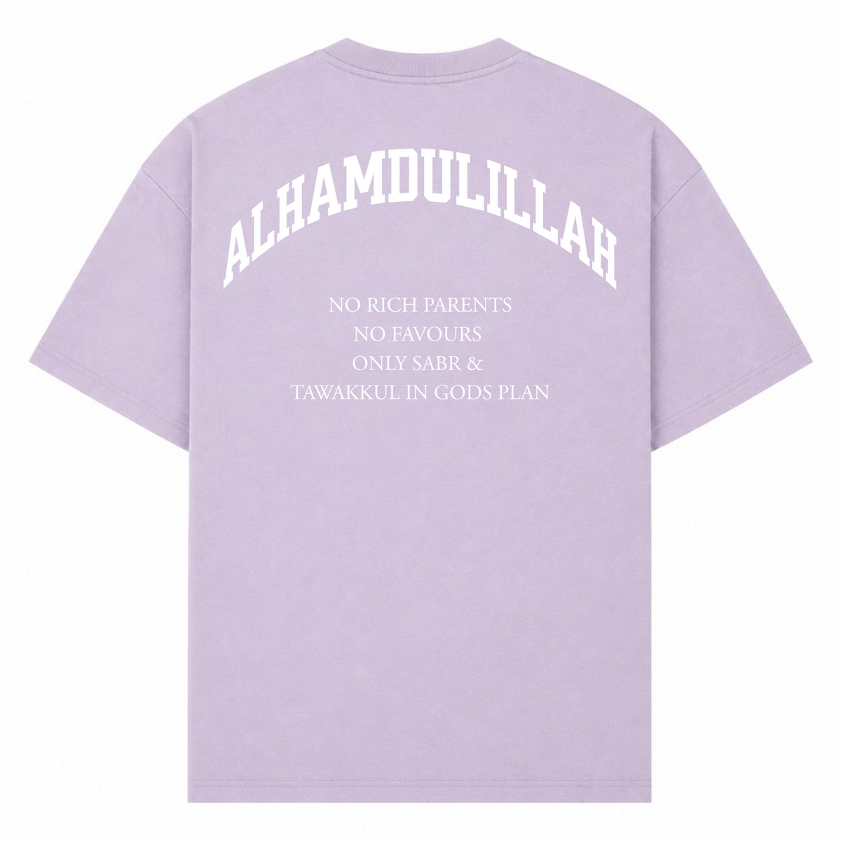 NO RICH PARENTS Oversized Shirt  - lilac