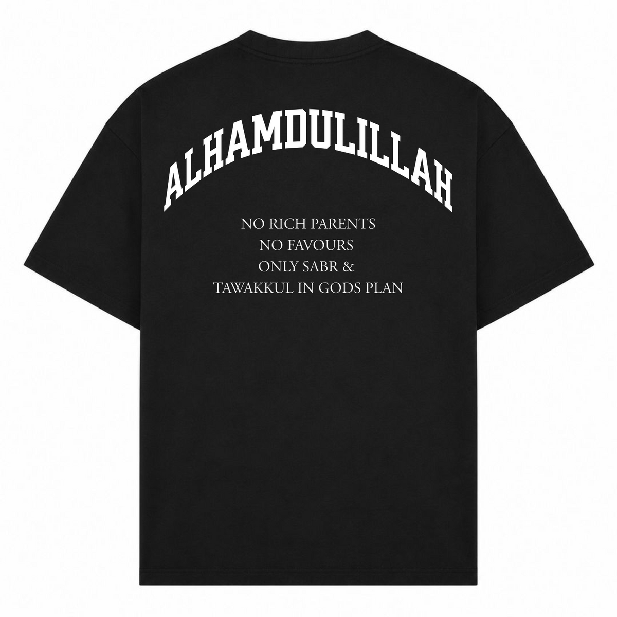 NO RICH PARENTS Oversized Shirt  - Schwarz