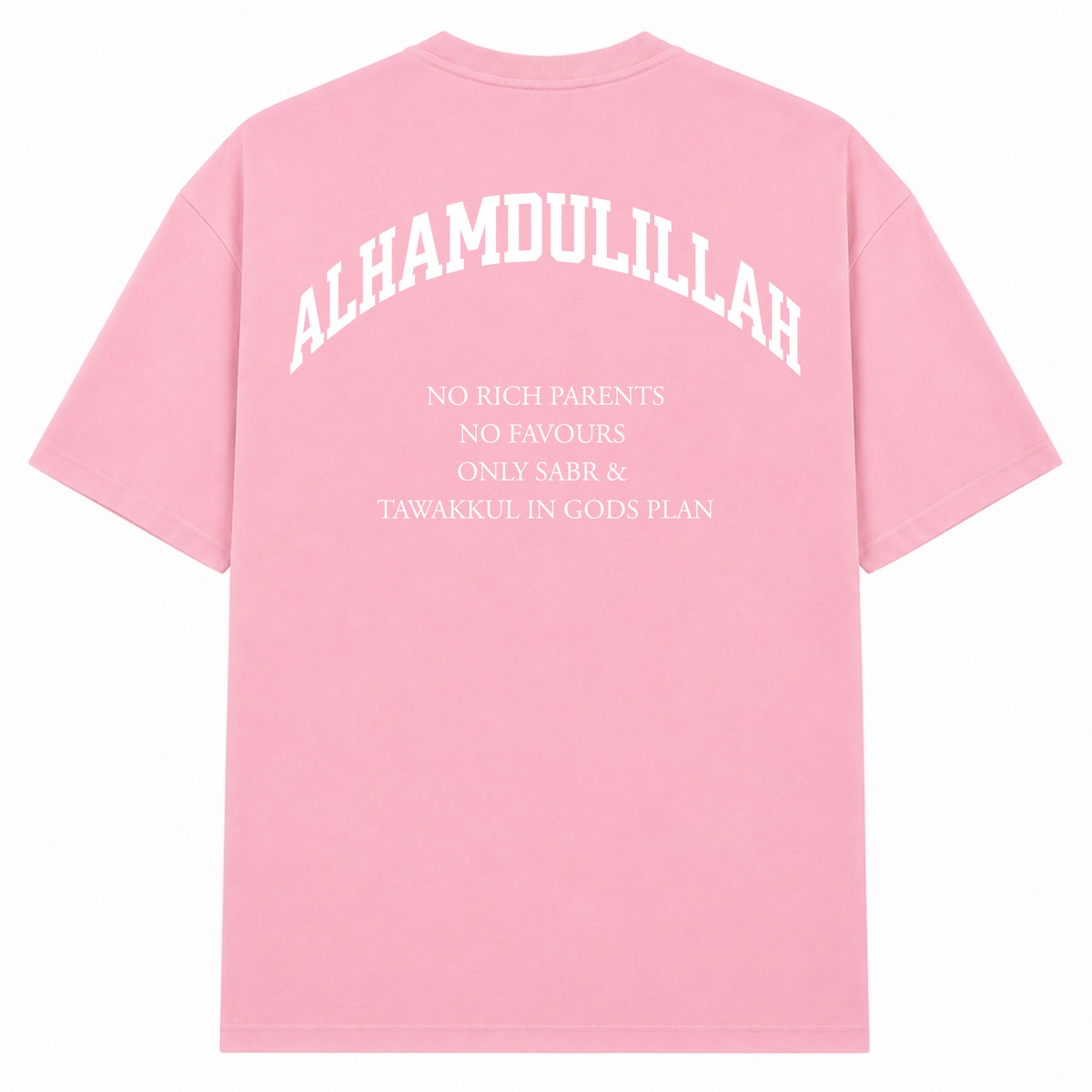 NO RICH PARENTS Oversized Shirt  - Soft Pink 